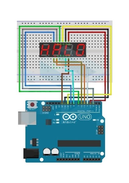 Roba 0.56" 4 Hane 7 Segment LED Ekran Kırmızı Ortak Katot 14MM 4 Digit Dijital Display Alfanümerik