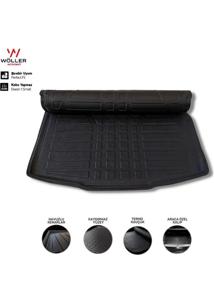 Volkswagen Jetta Bagaj Havuzu 2005 2010 Arası 3D Wöller Ultraflex Esnek