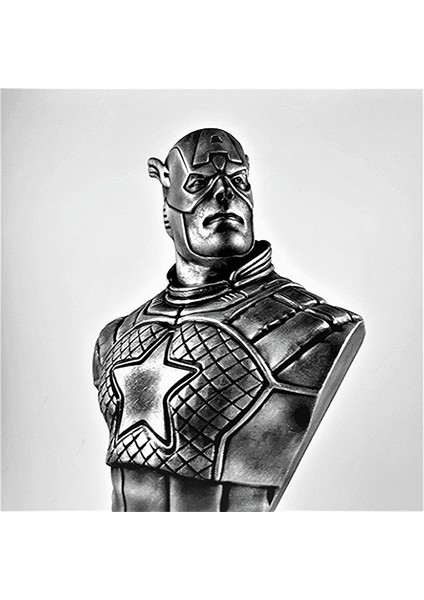 Captain America Büstü 10 cm Kaptan Amerika Figürü