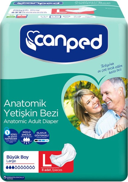 Bağlamalı Hasta Bezi Anatomik Large 8li fiyatları