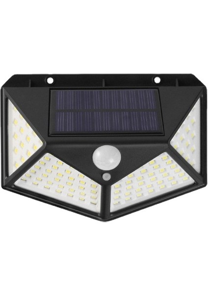 100 LED Solar Duvar Lambası Hareket Sensörlü Işık Dış Mekan (Yurt Dışından)