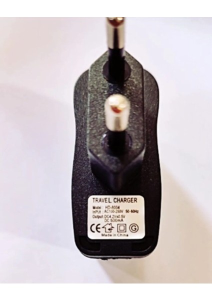 Dc 4.2VOLT 0.5 Amper Adaptör USB Girişli Kafa Lambası Şarj Aleti Radyo Şarj Aleti LED Adaptörü