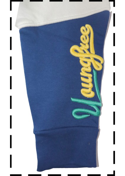 Collection Unisex Beyaz Oversize Baskılı Kapüşonlu Sweatshirt