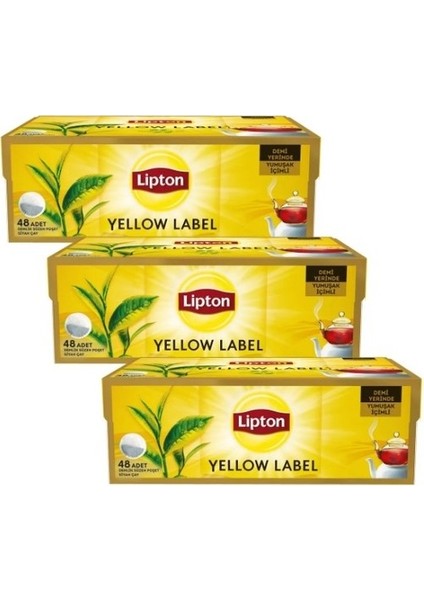 Yellow Label 3 x 48'li Demlik Poşet Çay