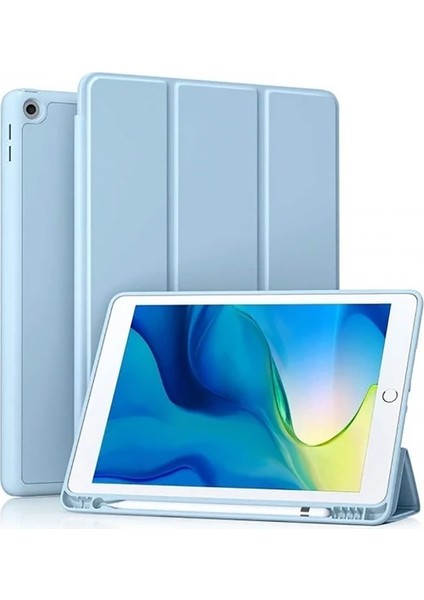 iPad 10.2 9./8./7.nesil Uyumlu Kalem Bölmeli Uyku Modlu Tablet Kılıfı