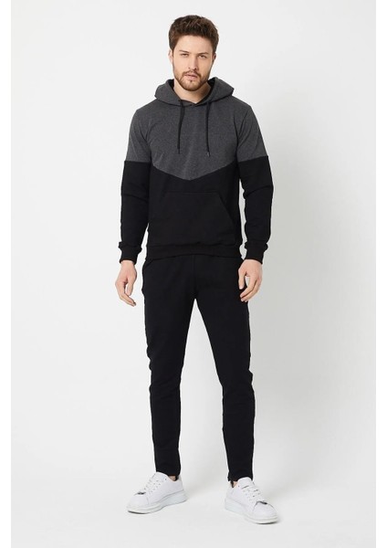 Uygun Tarz Unisex Antrasit Eşofman Takımı %100 Pamuk, 2 İplik Şardonlu Kumaş, Sonbahar/Kış Rahat Kesim %100 Pamuk, Şardonlu 2 İplik Kumaş, Sonbahar/Kış Konforlu Tasarım