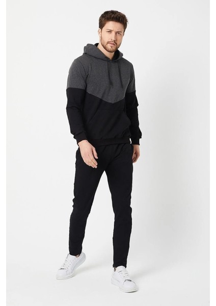 Uygun Tarz Unisex Antrasit Eşofman Takımı %100 Pamuk, 2 İplik Şardonlu Kumaş, Sonbahar/Kış Rahat Kesim %100 Pamuk, Şardonlu 2 İplik Kumaş, Sonbahar/Kış Konforlu Tasarım modelleri