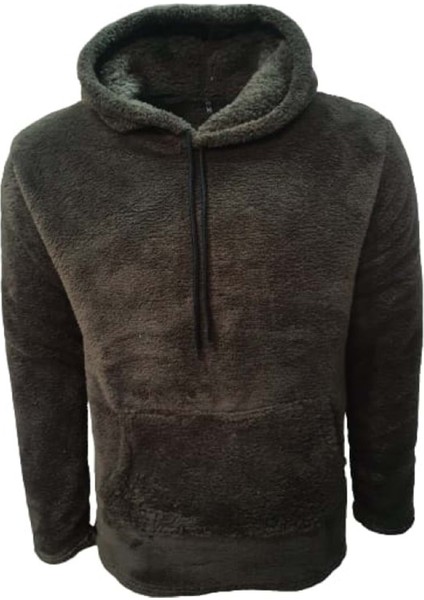 Mtn Erkek Peluş Kapüşonlu Sweatshirt ST01519 - Haki