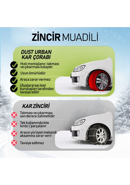 Urban Kar Çorabı - Kar Zinciri Muadili