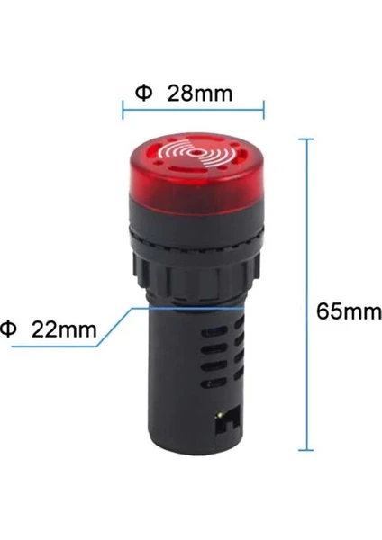 İmpact 22 mm LED Işıklı Buzzer