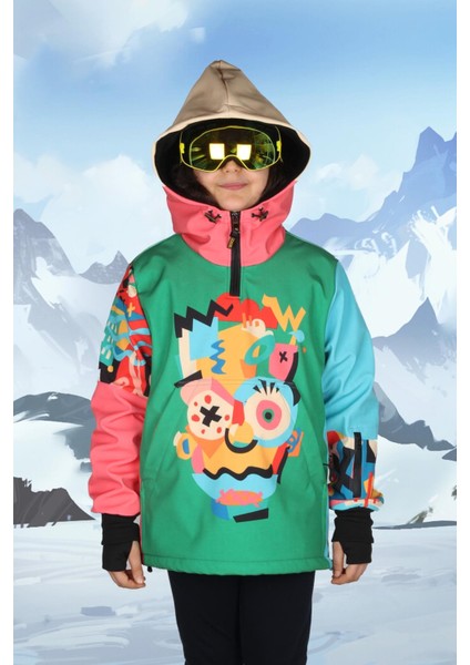 Crazy Bart Unisex Çocuk Kayak ve Snowboard, Kar Montu