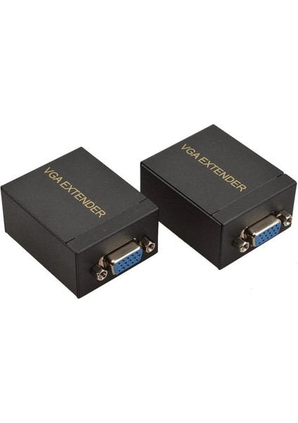 RJ45 VGA Ek Uzatici CAT5E 6 Kablos Extender 60 Metre fiyatları
