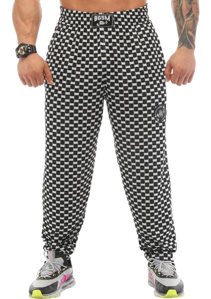 Erkek Eşofman Altı Plaid Şalvar Kesim PNT1364 modelleri