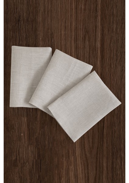 Klasik Keten Servis / Sunum / Yemek Peçetesi - 4'lü Set