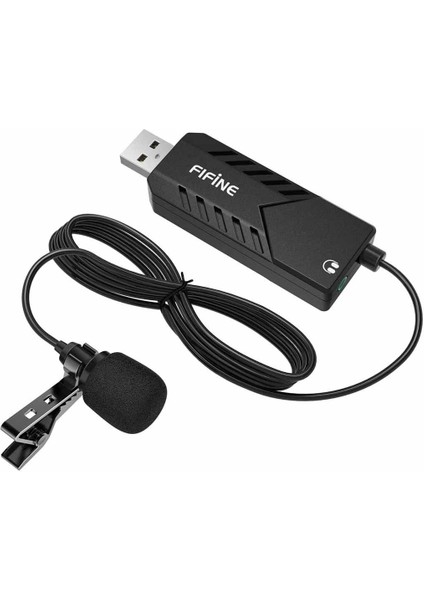 K053 USB Youtuber Yayıncı Bilgisayar Yaka Mikrofonu