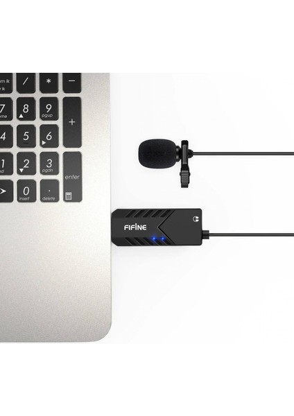 K053 USB Youtuber Yayıncı Bilgisayar Yaka Mikrofonu