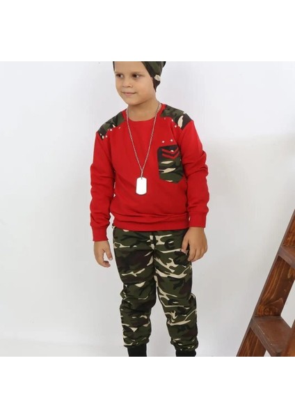 Erkek Çocuk Kamuflaj Takım