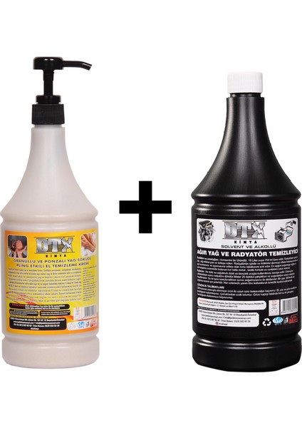 Kumlu El Temizleme Kremi ( Sabunu) 1 kg & Alkollü Intercooler Temizleme Sıvısı 1 Lt