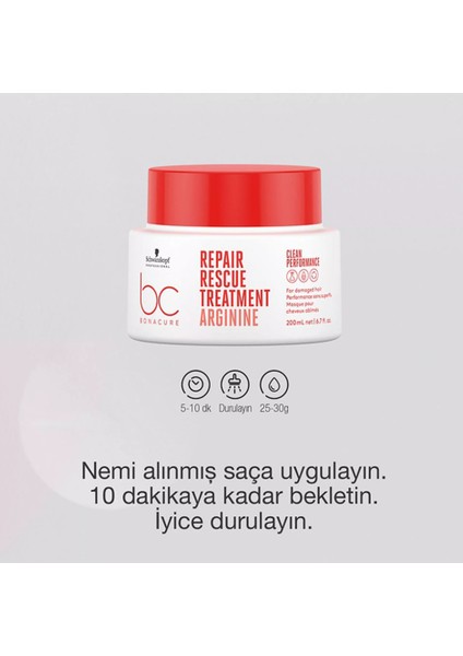 Bc Bonacure Repair Rescue Arginine Vegan Sulfate Free Hair Mask 200 ml