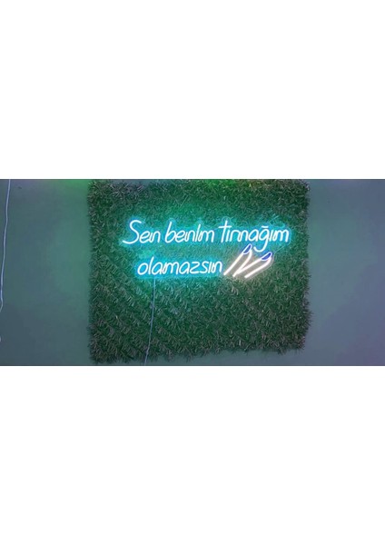 Sen Benimtırnağım Olamazsın Neon LED Tabela