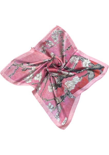 Van Gogh Badem Ağacı Ipek Bandana Fular