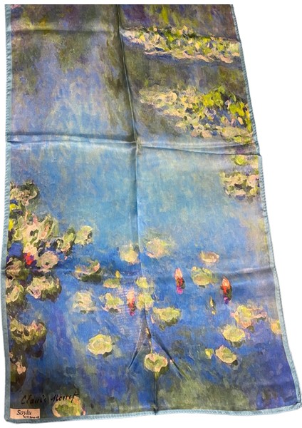 Claude Monet Nilüferler Ipek Fular