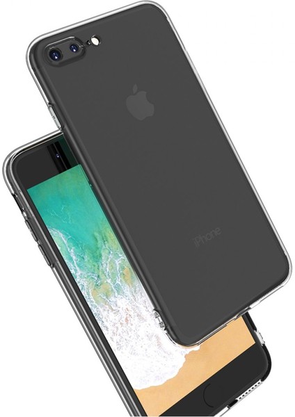 iPhone 7 Plus Kılıf Deluxe 2mm Şeffaf Silikon