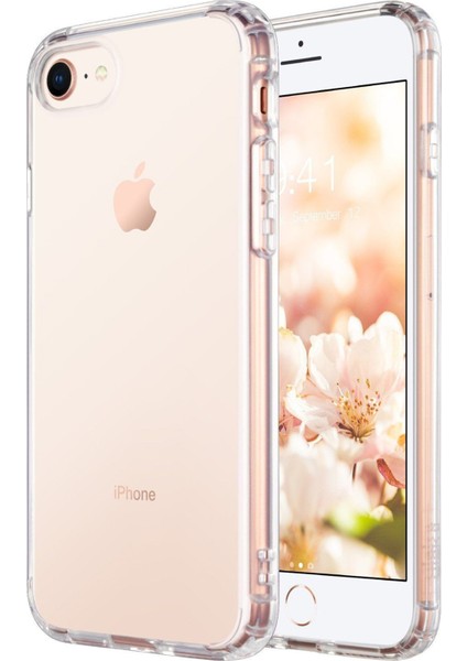 iPhone 8 Kılıf Deluxe 2mm Şeffaf Silikon