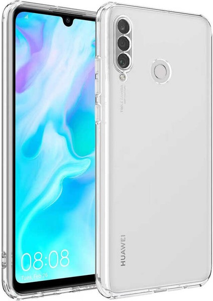Huawei Y9 Prime 2019 Kılıf Kamera Korumalı Darbe Emici Şeffaf Pürüzsüz Görünüm Parlak Silikon Kapak