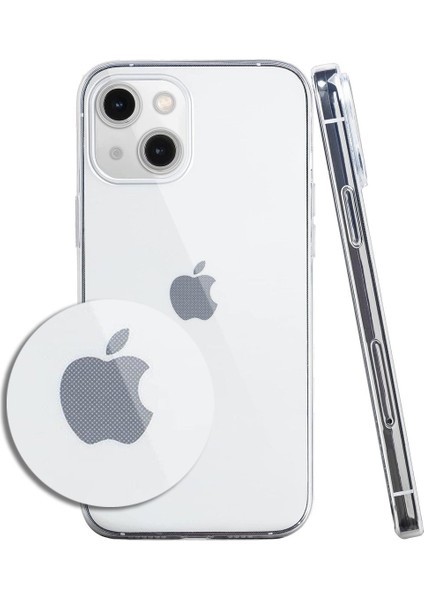 iPhone 13 Kılıf Deluxe 2mm Şeffaf Silikon - Şeffaf