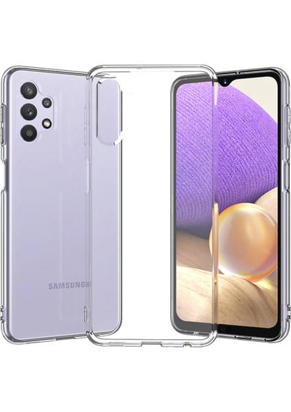 Samsung Galaxy A72 Kılıf Deluxe 2mm Şeffaf Silikon