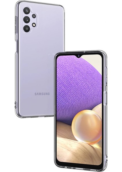 Samsung Galaxy A72 Kılıf Deluxe 2mm Şeffaf Silikon