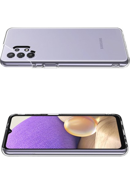 Samsung Galaxy A32 Kılıf Deluxe 2mm Şeffaf Silikon