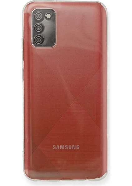 Happycase Samsung Galaxy A02S Kılıf Deluxe 2mm Şeffaf Silikon