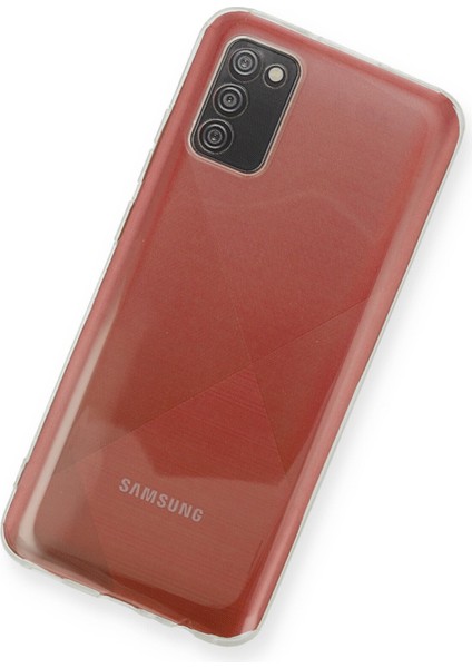 Samsung Galaxy A02S Kılıf Deluxe 2mm Şeffaf Silikon