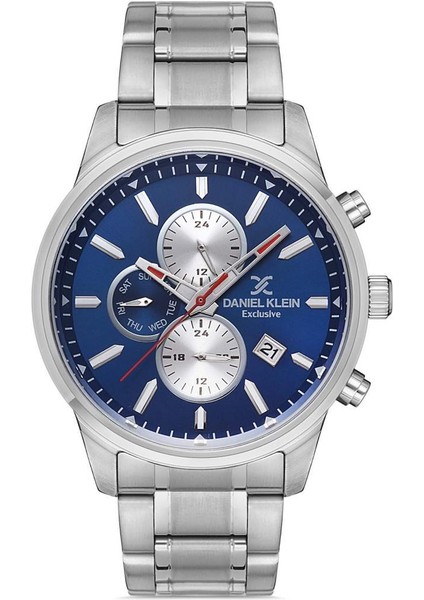 Exculisıve Aktif Göstergeli Lacivert Kadran Erkek Kol Saati