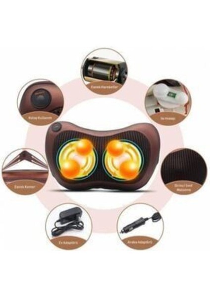 Masaj Aleti Yastığı Ovmalı Yastık Çift Motorlu modelleri