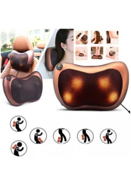 Ovmalı Yastık Çift Motorlu Rahat Bir Yolculuk Için Masaj Aleti Yastığı modelleri