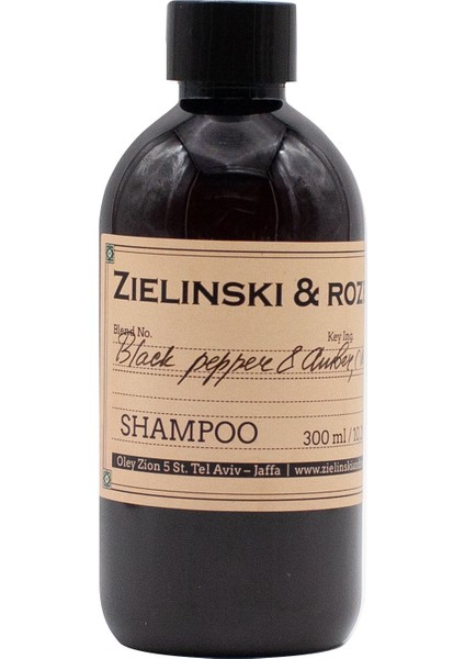 Shampoo Black Pepper , Neroli , Amber 300 ml
