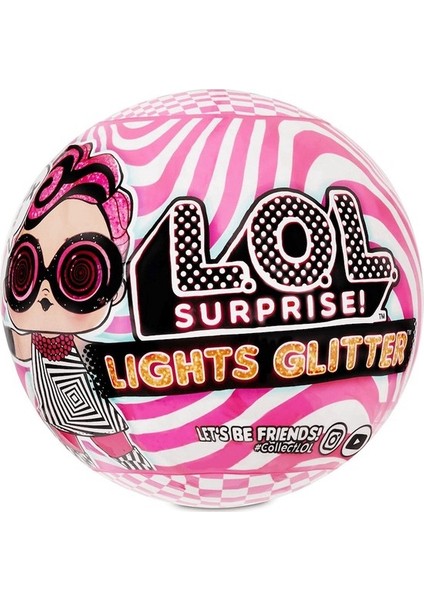 L.o.l. Surprise! Simli ve Işıklı L.o.l. Neon Bebekler 8 Sürpriz Lights Glitter LLUB4000 (Yurt Dışından)