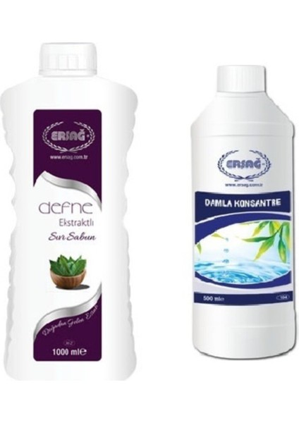 Defne Ekstralı Sıvı Sabun 1000ml + Damla Konsantre 500ml