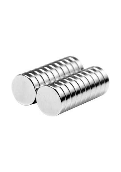 Mıknatıs Avm Güçlü Neodyum Mıknatıs Yuvarlak Silindir D8X2 mm (60'lı Paket)