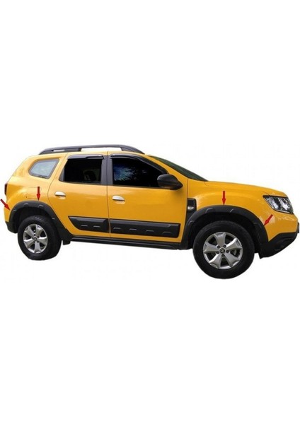 Acun Tuning Acuntuning Dacia Duster 2018 ve Sonrası Çamurluk Damalı Dodik Set 8+2parça