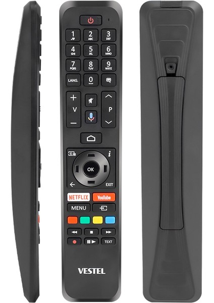 Kl Vestel 30107407 RC43160N Netflıx-Youtube-Mikrofon Tuşlu Ses Komutlu Lcd-Led Tv Kumanda