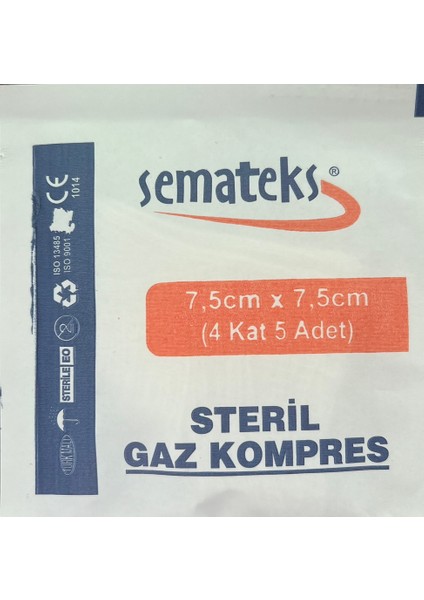 Steril Gaz Kompres 7,5cm x 7,5cm 100 Adet fiyatları