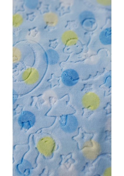 Rengarenk Noktalı Embos Baskılı 100*120CM Peluş Bebek Çocuk Battaniyesi fiyatları