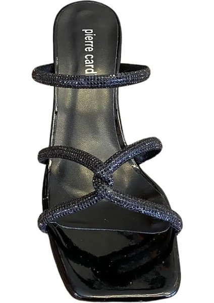 Metalik Minimalist Topuklu Terlik - Gece & Parti