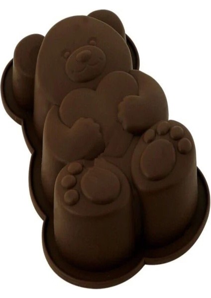 Büyük Ayıcık Desenli Kek Silikon Kalıp