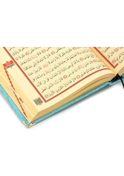 Kadife Keseli Orta Boy Arapça Kuranı Kerim Mavi indirimleri