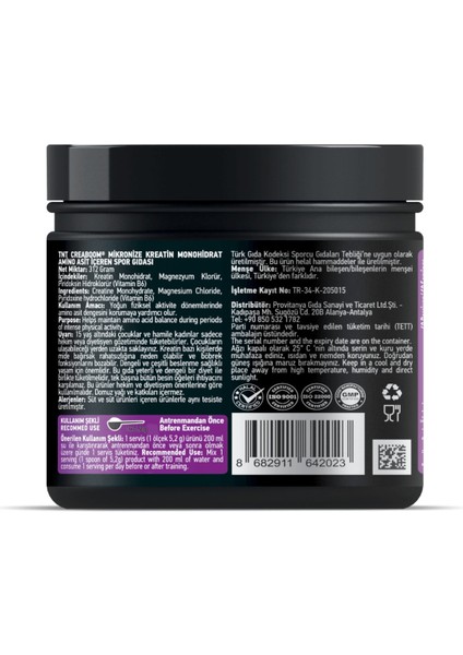 Tnt Creaboom Creatine Monohydrate Powder 312 Gr modelleri